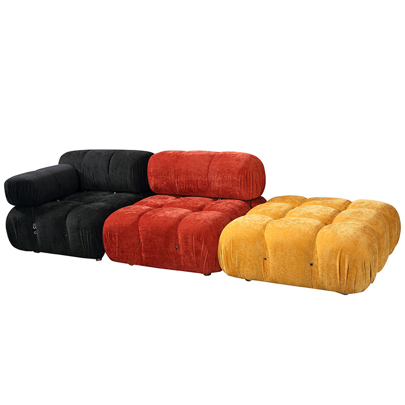 Vacuum-Compressed Modular Fabric Sofa