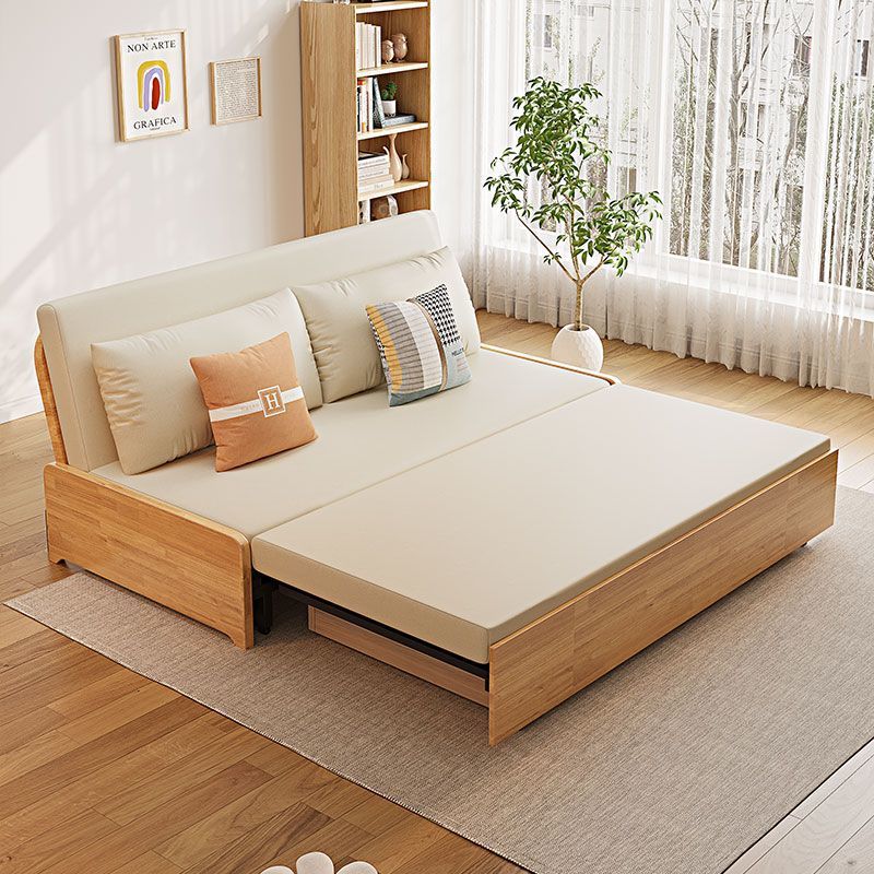 Solid Wood Folding Sofa Bed
